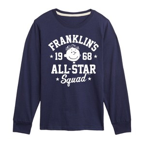 Boys' - Peanuts - Franklins All Star Squad Long Sleeve Graphic T-Shirt - 1 of 4