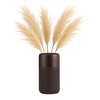 Modern Decorative Vase - Textured Ceramic Flower Holder - Stylish Home & Office Accent for Living Room & Bedroom - 3 of 4