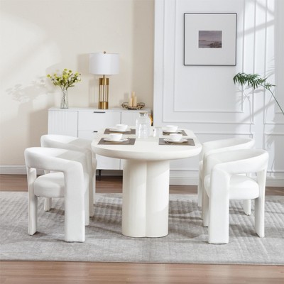 Sapphtopaz Modern Dining Chairs Set of 2, Side Accent Chairs Kitchen Chairs with Curved Back for Dining Room, Kitchen