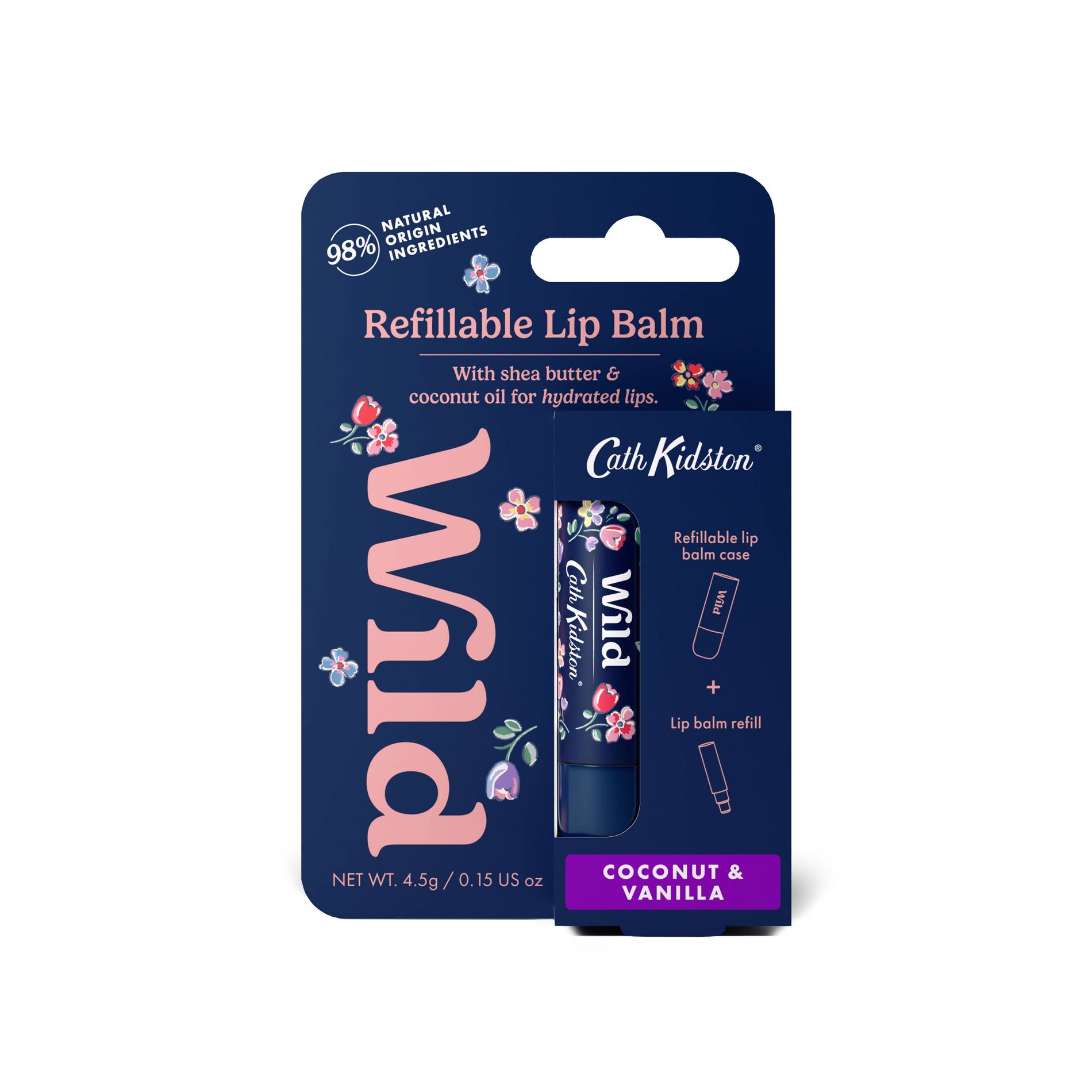 Wild Cosmetics Floral Lip Balm Starter Kit - Coconut & Vanilla - 0.15oz