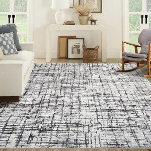 COZONY Abstract Area Rug, Machine Washable Low Pile Carpet with Non-Slip Backing for Living Room, Bedroom, Office - 1 of 4