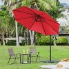 Yaheetech 10ft Patio Offset Umbrella with Crank & Cross Base for Backyard - 2 of 4