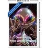 Trends International Ray Heere - Happy Peace Alien Framed Wall Poster Prints - 3 of 4
