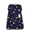 Hudson Baby Long Sleeve Plush Faux Fur Sleeping Bag, Wearable Blanket, Space - 2 of 2