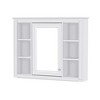 NicBex Wall Mounted Bathroom Storage Cabinet,35'' x27.5'' Medicine Cabinet with 6 Open Shelves and Mirror,Bathroom Storage Cabinet for Bathroom - 4 of 4