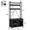 Hall Tree with Bench and Coat Rack, 36.4" Entryway Shoe Storage Bench with 17 Hooks, Drawers - 2 of 4