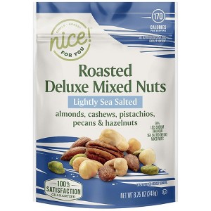 Nice! Roasted Deluxe Mixed Nuts Lightly Sea Salted 8.75 oz - 1 of 3