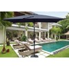 Gulches Anthracite 108-Inch x 72-Inch Rectangular Patio Umbrella with Crank and Tilt - 2 of 4