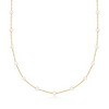 Pure Collection by Ross-Simons 3-3.5mm Cultured Pearl Station Necklace in 14kt Yellow Gold - 3 of 4