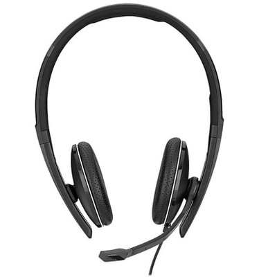 Sennheiser SC 165 Noise Canceling Stereo Headset Over-the-Head Black 508317