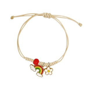 Wrapables Friendship Beaded Enamel Charm Bracelet - 1 of 4