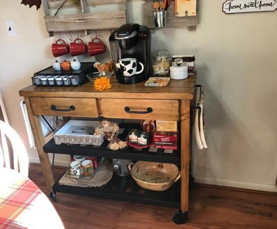 Crosley Roots Rack Industrial Kitchen Cart