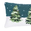 C&F Home 24" x 12" Winter Forest Hooked Throw Pillow - 2 of 3