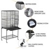 Yaheetech 63’’H Large Bird Cage Parrot Cage with Detachable Stand Black - 4 of 4