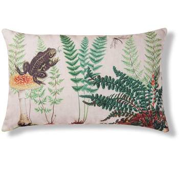 C&F Home Fern & Frog Botanical Indoor/Outdoor Decorative Throw Pillow