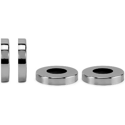 Cornucopia Brands Pool Ladder Escutcheon Plates, 4pk; Stainless Steel for Swimming Pool or Spa Handrail