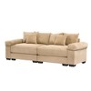 Aukfa Oversized 92" Modular Sectional Sofa, Camel Corduroy, Thick Armrests, Ergonomic Cushions, Easy Assembly for Living Room - 2 of 4