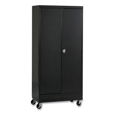 Black Steel Lockable Office Cabinet with Adjustable Shelving