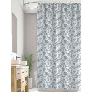 The Lakeside Collection Cotton Duck Jacobean Floral Shower Curtain - 1 of 1