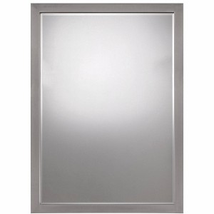 Minka Lavery Rectangular Vanity Wall Mirror Modern Beveled Glass Brushed Nickel Frame 24" Wide for Bathroom Bedroom Living Room - 1 of 4