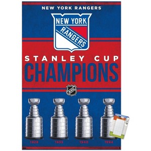 Trends International NHL New York Rangers - Champions 23 Unframed Wall Poster Prints - 1 of 4
