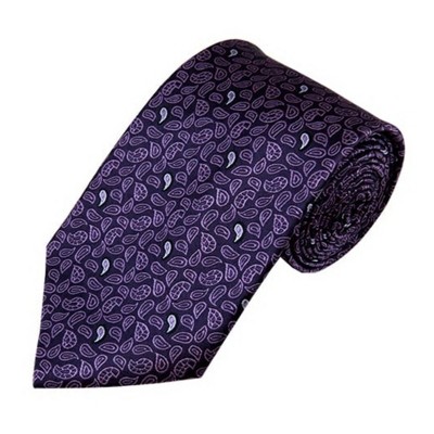 Men's Paisley 3.35 Inch Wide And 58 Inch Long Woven Neckties