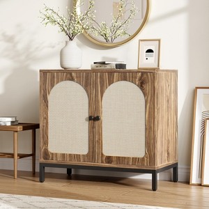 Whizmax Buffet Cabinet with Storage, Kitchen Storage Cabinet with Rattan Doors,Accent Cabinet,Sideboard Cabinet Cupboard Console Table for Living Room - 1 of 4