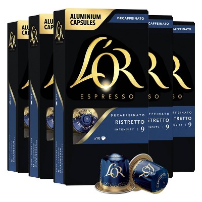 L'OR Decaf Ristretto Espresso Capsules - 50ct
