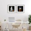 Stupell Industries Vintage Halloween Ghost & Pumpkin Stack 2pc Framed Print Under Glass Set - 2 of 4