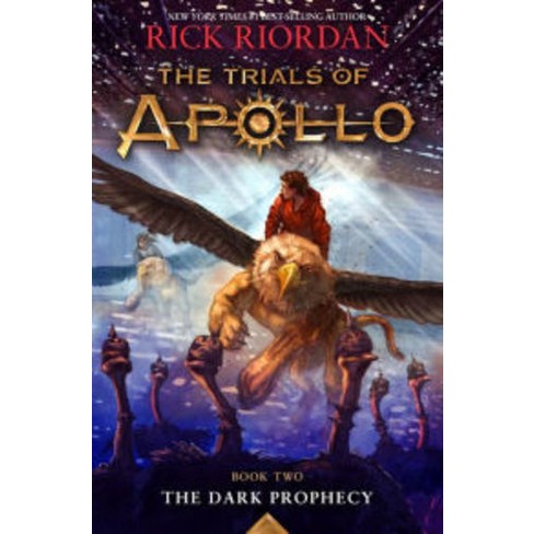 book cover for trials of apollo the dark prophecy