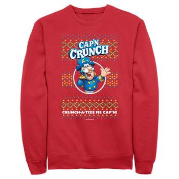 Men's Cap'n Crunch Christmas Sweater Print Sweatshirt