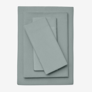 BrylaneHome BH Studio Solid Microfiber Sheet Set - 1 of 4