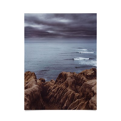 Bethany Young Photography Sunset Cliffs Storm Poster- 18" x 24" - Society6