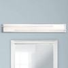 Possini Euro Design Jada Modern Wall Light Chrome Hardwire 33 3/4" Light Bar LED Fixture White Glass for Bedroom Bathroom Vanity Reading Living Room - 2 of 4