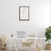 Stupell Industries Minimal Woman Line Drawing Floating Frame Canvas Art - 3 of 4