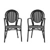 Alamont 2pk Commercial Thonet Stacking Chairs with Arms - 3 of 4