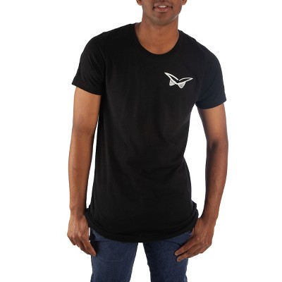 My Hero Academia All Might Signature Short Sleeve Crew Neck Men's Black Tee
