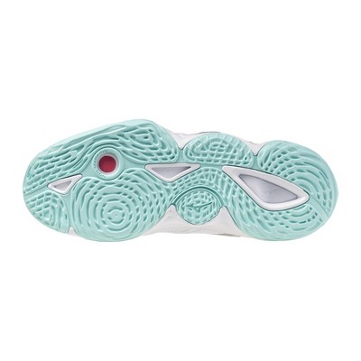 Обувь Mizuno Wave Momentum Elite Womens, 10, White-Blue Tint — фото 2
