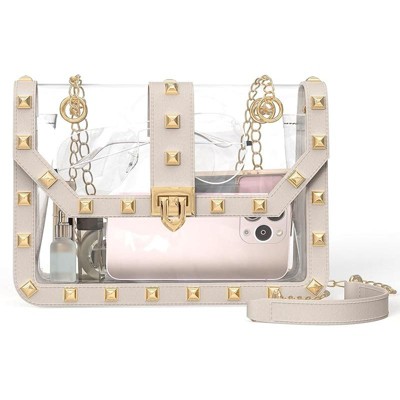 Generic Clear Bag for Stadium Events Clear Crossbody Purse Stadium Approved Women Transparent Shoulder Bag for Concerts