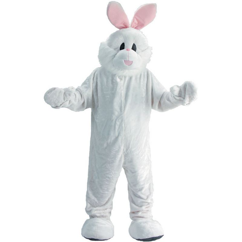 Dress Up America White Easter Bunny Costume for Adults - One Size Fits Most, 1 of 3