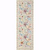 Boho Floral Rug, Washable Soft Low-Pile Non-Shedding Carpet for Living Room, Bedroom, Nursery, Kitchen, Dining, Indoor Use - 4 of 4