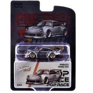 ポップレース 1/64 RWB 930 シルバークローム RWB 930 Silver Chrome 