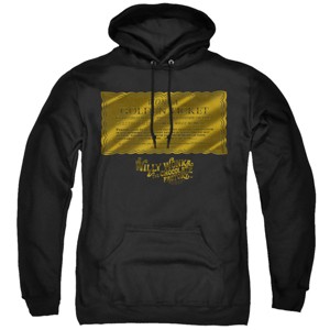 Willy Wonka And The Chocolate Factory Golden Ticket Adult Pull-Over Hoodie - 1 of 4