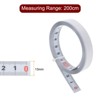 Unique Bargains Nylon-Coated Steel Metric Scale Right to Left Read Adhesive Tape Measure White - 2 of 4