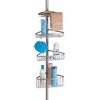 iDESIGN Steel 4 Tier Tension Pole Corner Shower Caddy York Collection Silver - 2 of 4