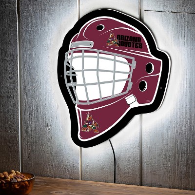 Evergreen Ultra-Thin Edgelight LED Wall Decor, Helmet, Arizona Coyotes- 15.6 x 19 Inches Made In USA