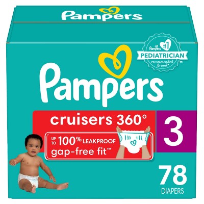 Pampers Cruisers 360 Diapers Super Pack - Size 3 - 78ct