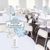 Big Dot of Happiness Winter Wonderland - Snowflake Holiday Party and Winter Wedding Centerpiece Sticks - Showstopper Table Toppers - 35 Pieces - 2 of 4