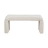 LIVN CO. Boucle Cream Accent Bench - 3 of 4