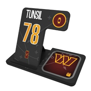 NFL Washington Commanders Players Game Tactic 15-Watt 3 in 1 Charging Station - 1 of 4